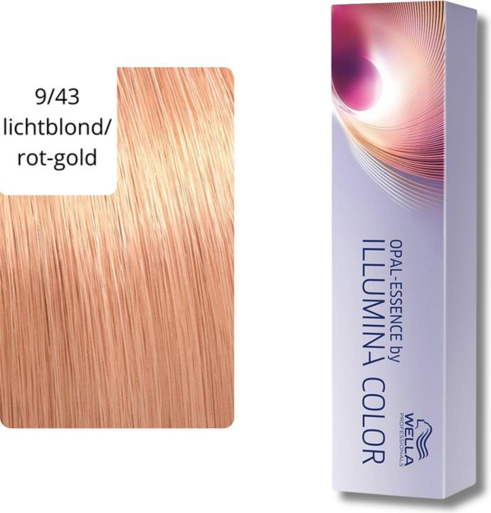 Actual product image Wella Illumina Color (9/43 light blonde red-gold)