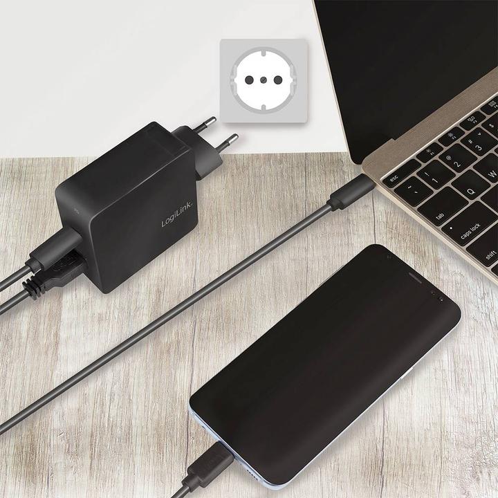 Actual product image LogiLink USB socket adapter (65 W)