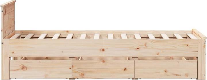 Produktbild VidaXL Bett ohne Matratze mit Kopfteil (75 x 190 cm)