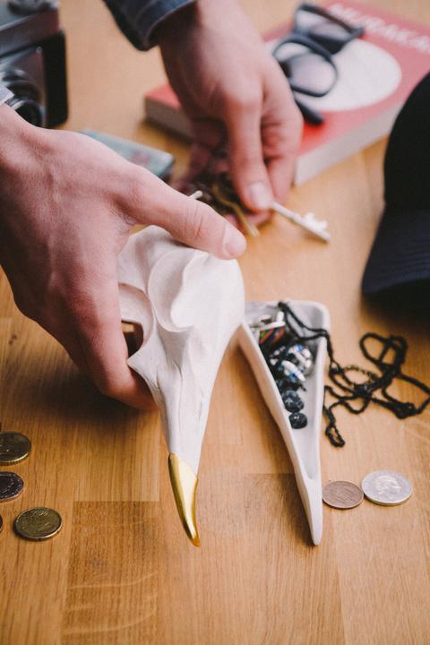 Actual product image Suck UK Bird Skull Tidy
