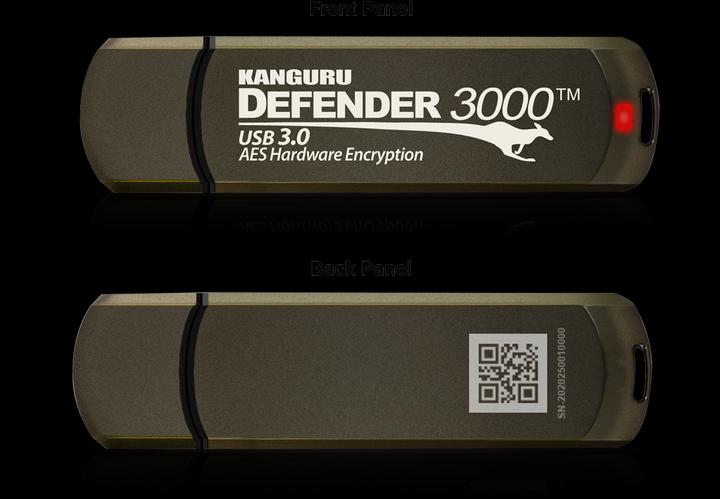 Actual product image iStorage 256GB Kanguru Defender 3000 (256 GB, USB-A)