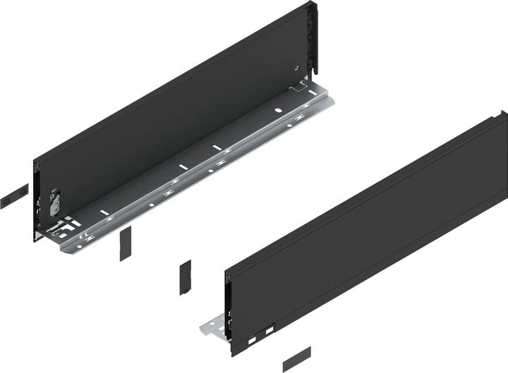 Image du produit Blum LEGRABOX pure Huisserie hauteur K, NL 500, noir carbone mat