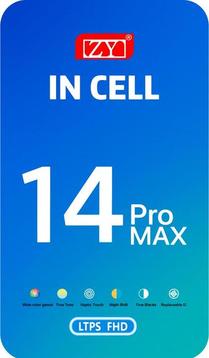 Actual product image OEM ZY In-Cell display (Display, iPhone 14 Pro Max)