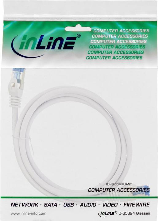Produktbild InLine Patch-Kabel RJ-45 (M) bis RJ-45 (M) (S/FTP, CAT6a, 7.50 m)