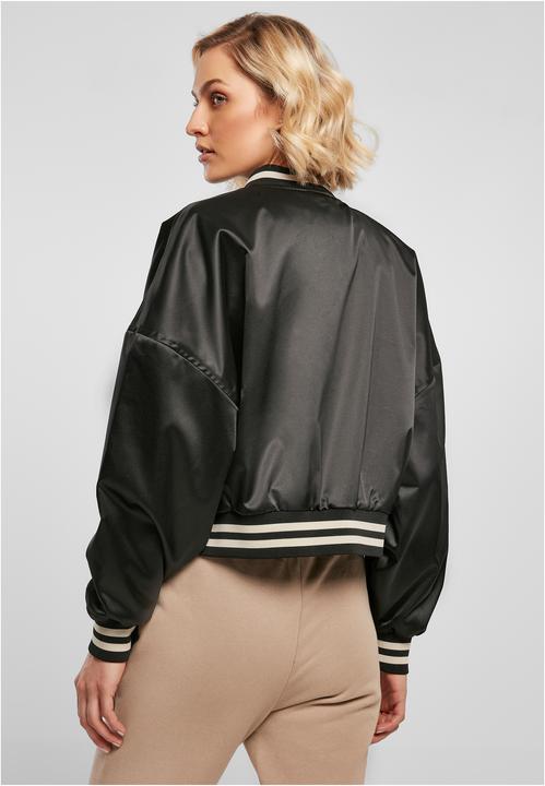 Image du produit Urban Classics Veste collège Ladies Short Oversized Satin (XS)