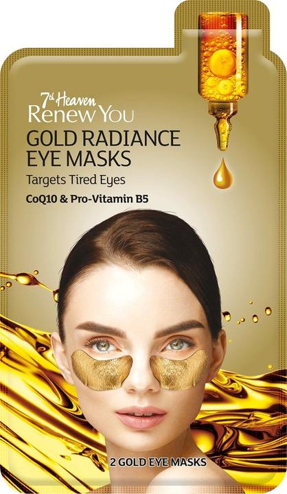 Image du produit 7th Heaven Renew You Gold Radiance Eye Masks Enrichi en CoQ10 et en extrait de soja pour lutter contre les
