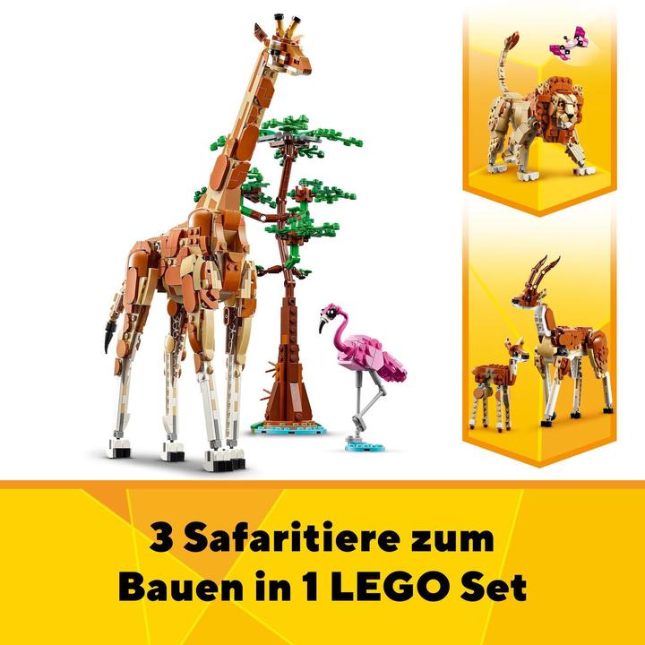 Image du produit LEGO 31150 Safari des animaux (31150, LEGO Creator 3-in-1)