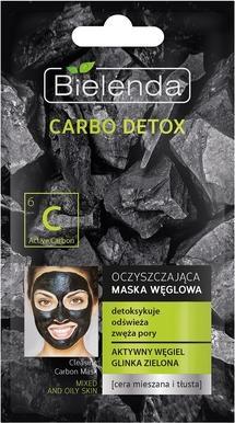 Bielenda Carbo Detox Cleansing Charcoal Mask For Combination And Oily Skin 8G (8 ml)