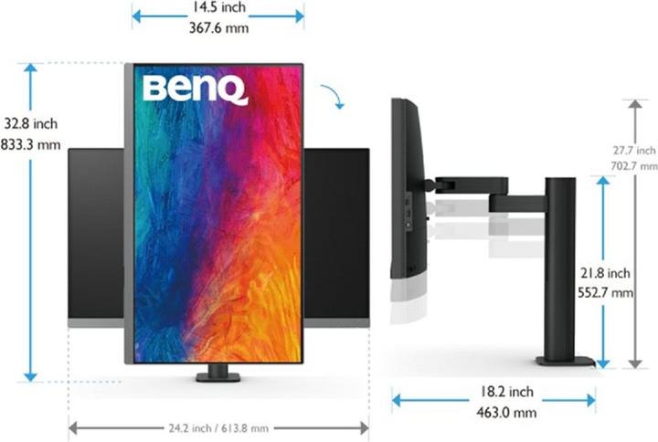 Actual product image BenQ PD2706UA (3840 x 2160 Pixels, 27")