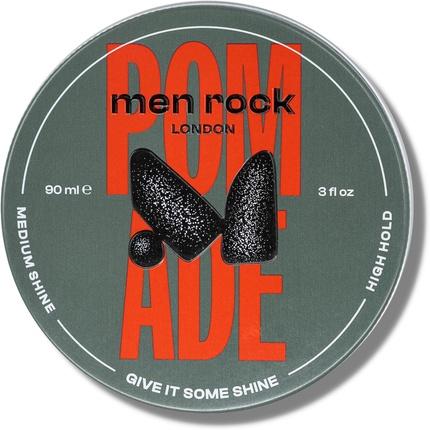 Immagine prodotto Men Rock Men-Rock - Pomata a media brillantezza - Grasso per capelli - 90ml (Gel per capelli, 90 ml)