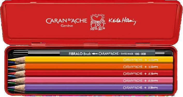 Actual product image Caran d'Ache Farbset Keith Haring Sonderedition (Blue, 11 x)