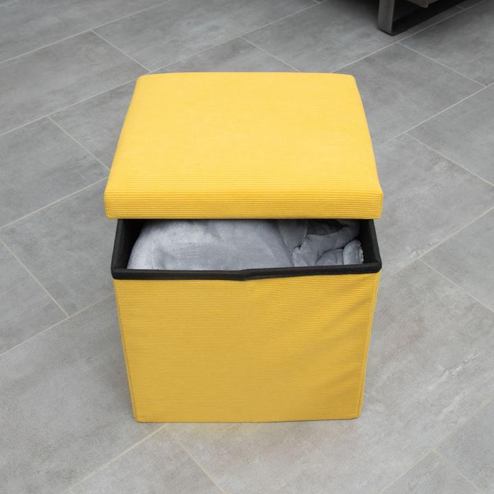 Produktbild Intirilife Faltbarer Sitzhocker mit Stauraum