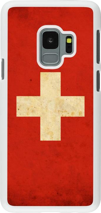 Produktbild PhoneLook Hülle weiss Vintage Flag SWISS (Samsung Galaxy S9)