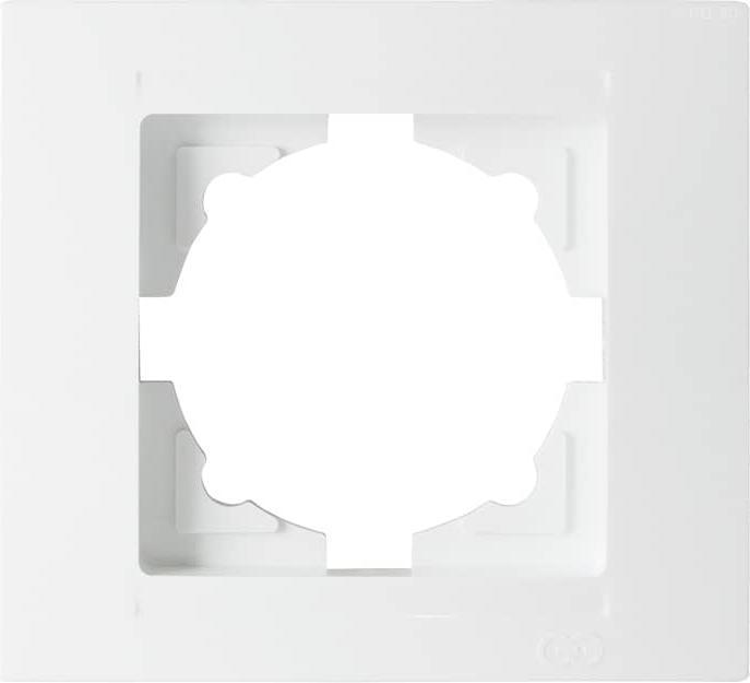 Actual product image Gunsan Moderna 1-gang frame for 1 socket outlet Switch Dimmer White