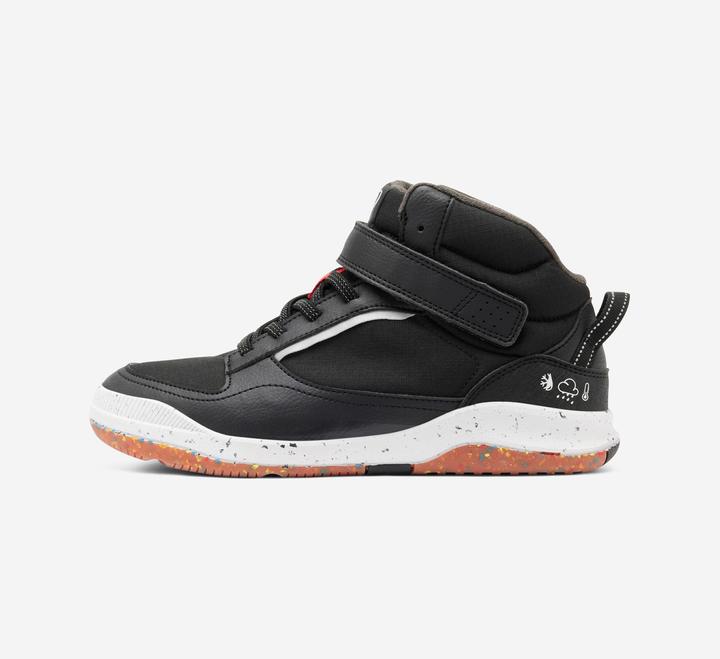 Actual product image Decathlon Turnschuhe Kinder hoch Schnürsenkel Klettverschluss - Playventure Resist schwarz (32)