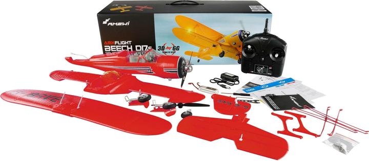 Produktbild Amewi AMXFlight Beech D17s Doppeldecker 3D/6G RTF rot (Kunstflug)
