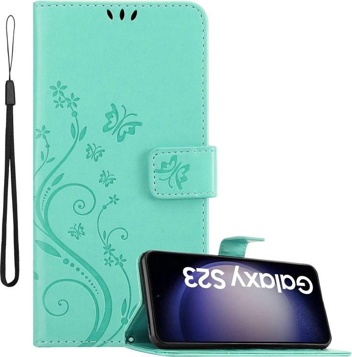 Cadorabo Case for Samsung Galaxy S23 Flower Book (Samsung Galaxy S23)