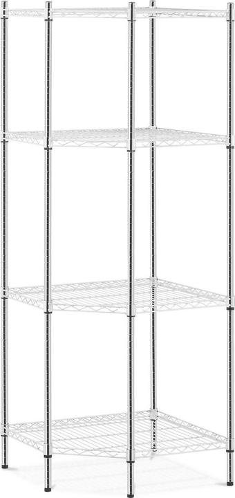 Produktbild Royal Catering Eckregal Metall 1000 kg Schwerlastregal 68 x 68 x 180 cm Lagerregal 4 Böden