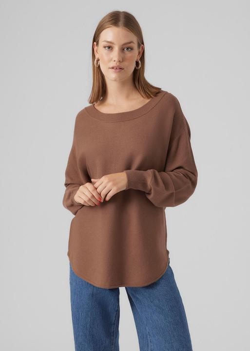 Actual product image Vero Moda VMNANCY LS BOATNECK PULLOVER GA EXC Knitted jumper (XS)