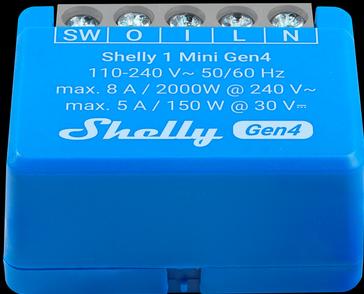 Actual product image Shelly 1 Mini Gen4 (Switch actuator)