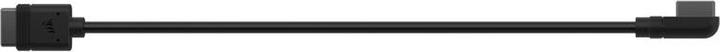 Image du produit Corsair Câble iCUE LINK, 2x 200mm avec connecteurs droits/étroits 90°, Noir