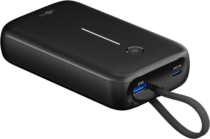 Image du produit Goobay Powerbank 20.000 mAh mit integriertem USB-C-Kabel (20000 mAh, 30 W)
