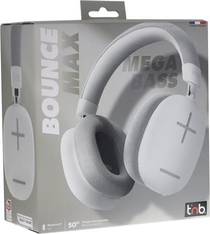 Produktbild T'nB TNB Casque bluetooth Bounce Blanc (ANC, 50 h, Kabelgebunden, Kabellos)