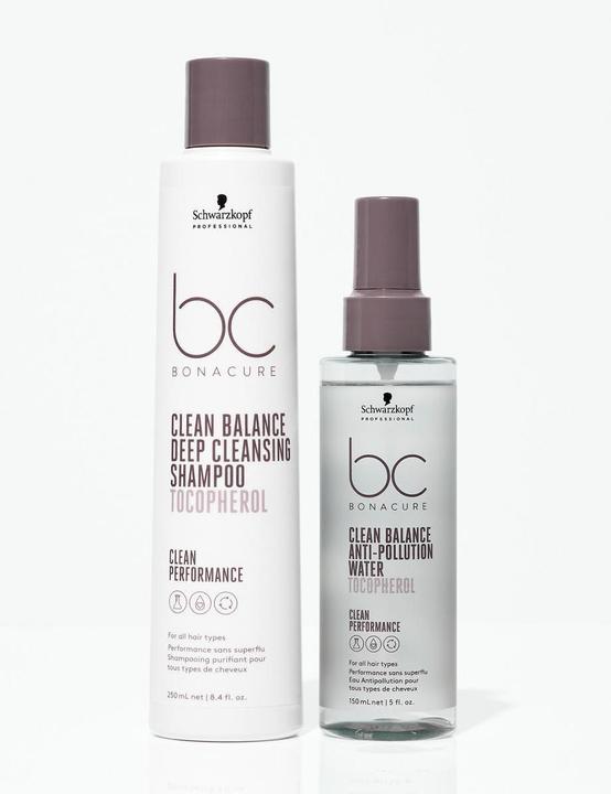 Actual product image Schwarzkopf BC Clean Balance - Anti-Pollution Water (150 ml, Liquid shampoo)