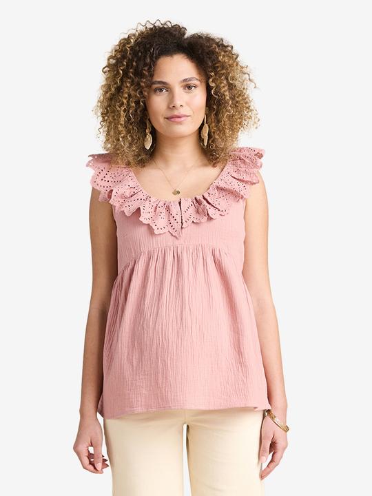 Produktbild Envie de Fraise Musselinbluse mit Lochstickereien für Schwangerschaft und Stillzeit (32)