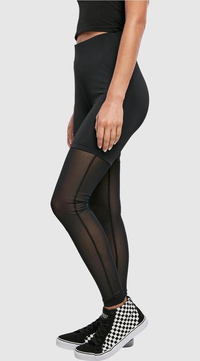 Immagine prodotto Urban Classics Leggings a vita alta da donna in rete tecnica trasparente (XS)