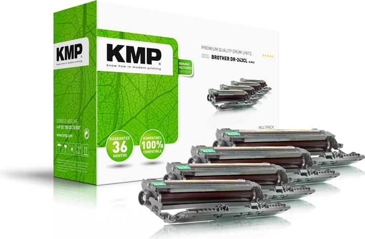 Actual product image KMP Trommeleinheit replaces DR243CL (M, FC, C, Y)