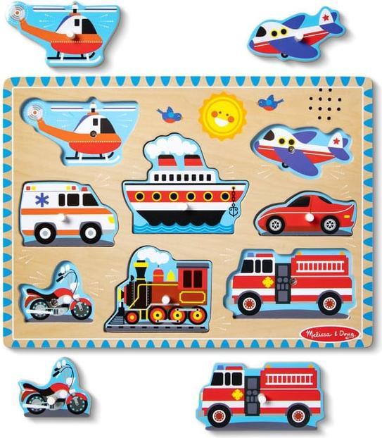 Produktbild Melissa & Doug Sonore Bois Vehicules (8 Teile)