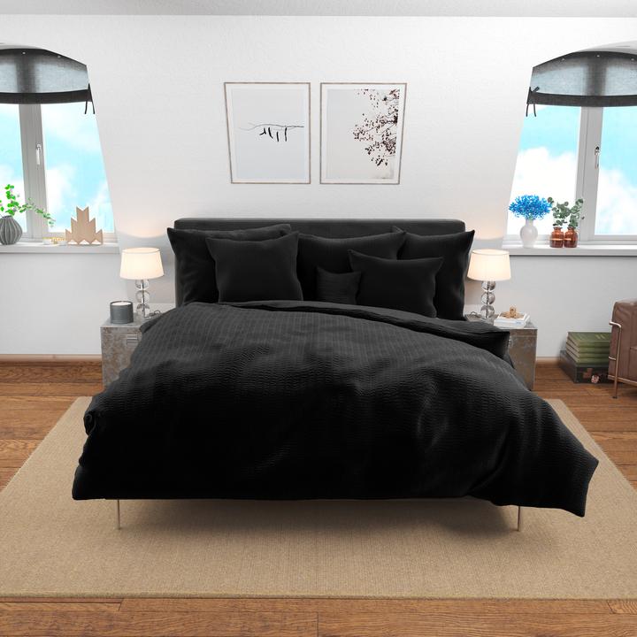 Immagine prodotto Lotus Bettwaren Seersucker di raso (Copripiumino, 200 x 210 cm)
