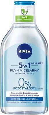 Actual product image NIVEA Micellar Nourishing Fluid Is A Normal And Mixed Complexion Of 400Ml (Micelle water, 400 ml)