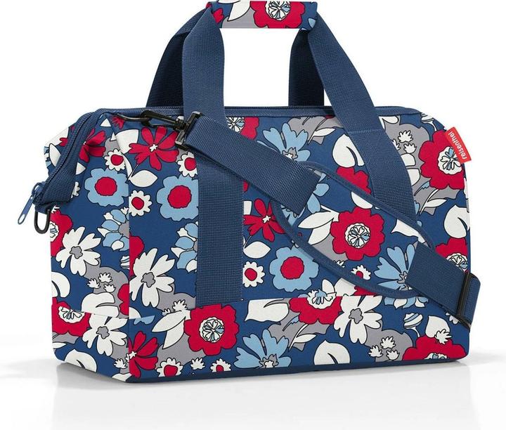 reisenthel Schultertasche Allrounder M Florist Indigo