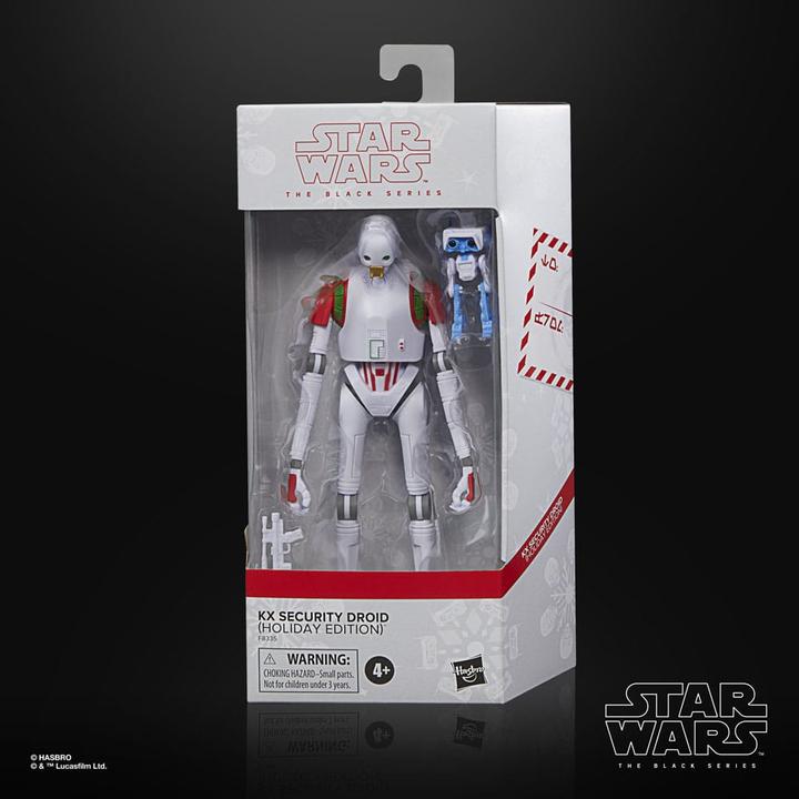Image du produit Hasbro Star Wars Black Series figurine KX Security Droid (Holiday Edition) 15 cm