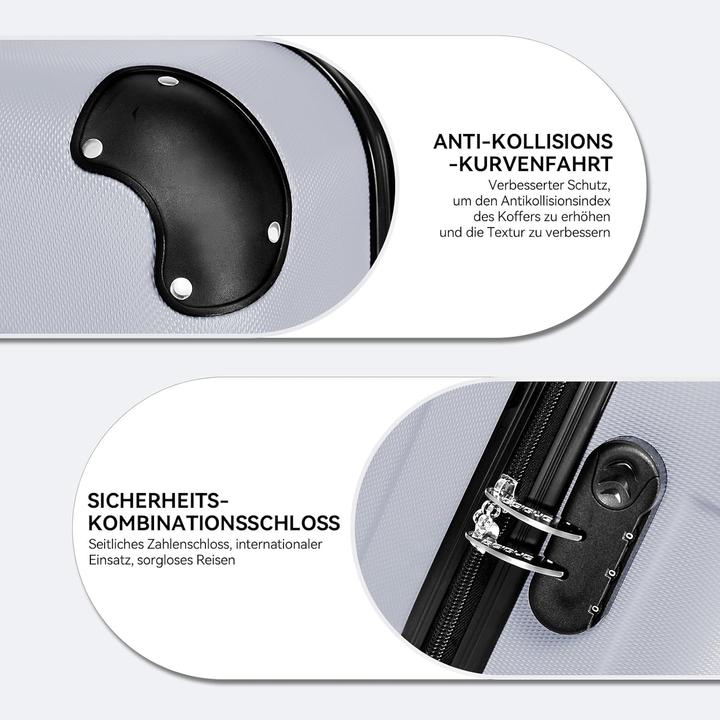 Actual product image Beibye Hartschalenkoffer mit Zahlenschloss (70 l, M (50 - 90l))