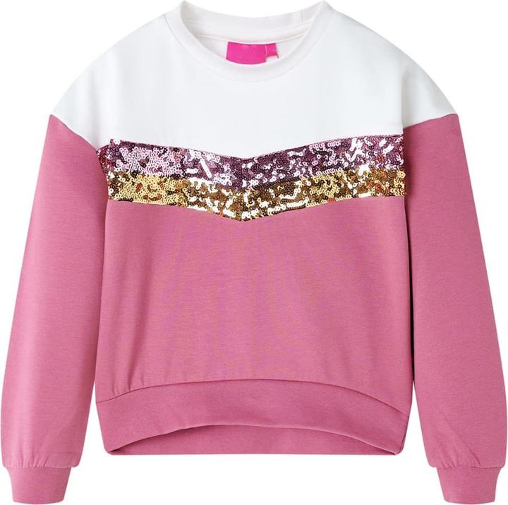 VidaXL Kinder-Sweatshirt Himbeerrosa 116,Material: 95 % Baumwolle (116)