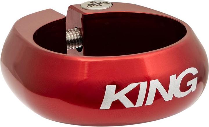 Actual product image Chris King Seatpost Collar, 36.4mm, red