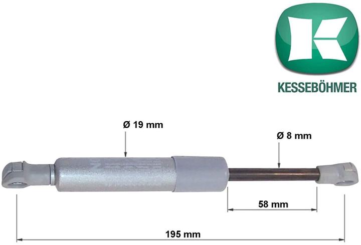 Image du produit Sotech 2 x ressorts de compression Kesseböhmer Lift-O-Mat