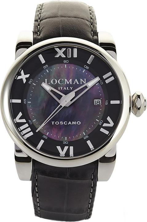 Locman Italy Unisexuhr Toscano Automatik grau Ref. 590 (Analoguhr, 41 mm)