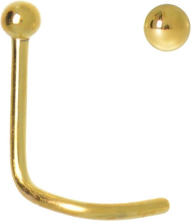Immagine prodotto Bijouteria Piercing per naso (Acciaio chirurgico 316L, Placcatura in oro (placcatura oro))