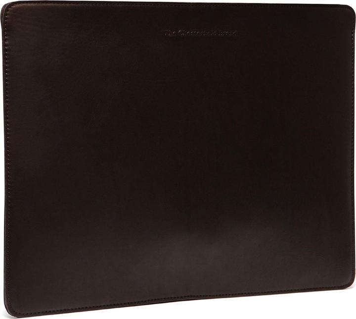 Actual product image The Vegan Cow Chesterfield Brand Leren Laptop Sleeve Bruin Miami 15 Inch