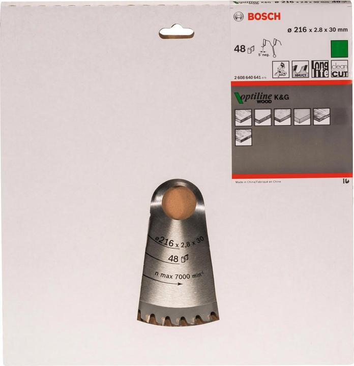 Produktbild Bosch Professional Zubehör PRO Wood Kreissägeblatt, 216 x 2.8 x 30 mm