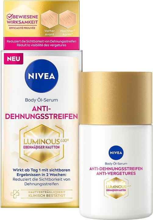 Actual product image NIVEA Luminous Body Öl-Serum Anti-Dehnungsstreifen (Body oil, 100 ml)