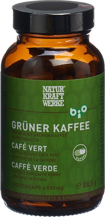 NaturKraftWerke Grüner Kaffee Vegicaps Bio/kbA (150 Stück, Kapseln, 310 g)