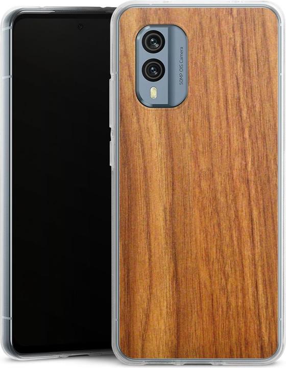 Produktbild DeinDesign Silikon Hülle für Nokia X30 Handyhülle Case Smartphone Schutzhülle Holz Holzoptik Lärche (Nokia X30)