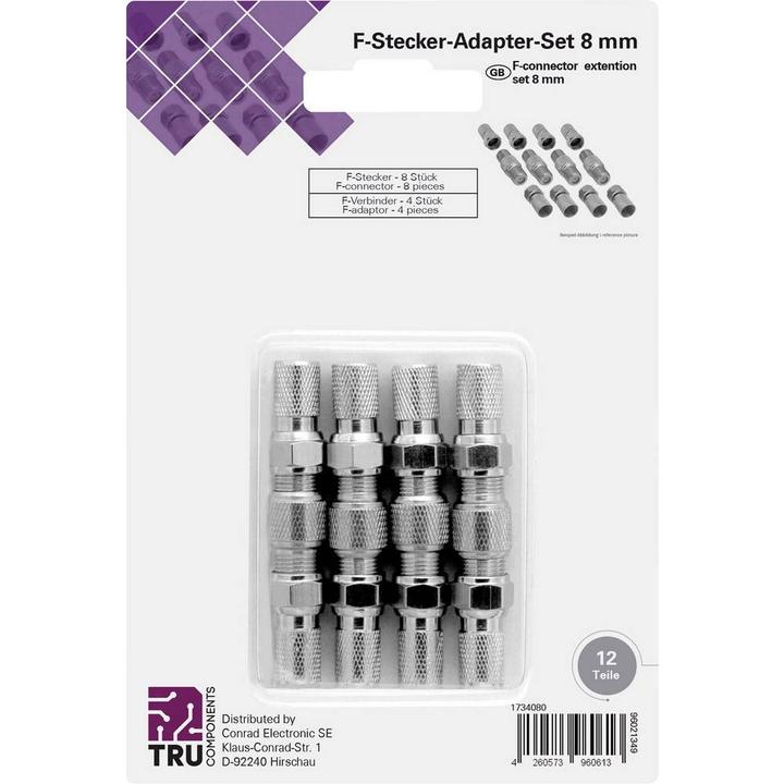 Image du produit Tru Components Kit de connecteurs F (Câble d'antenne)