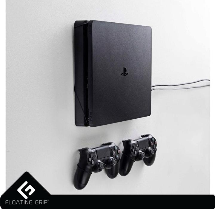 Produktbild Floating Grip Playstation 4 Slim and Controller Wall Mount - Bundle (Black) (PS4)