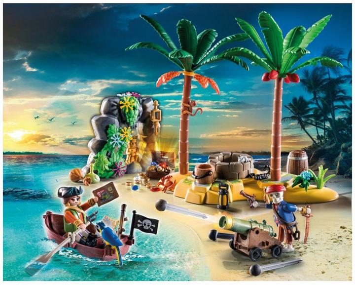 Actual product image Playmobil 70962 Pirate Treasure Island with Skeleton (70962, Playmobil Pirates)